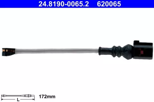 Warning Contact, brake pad wear