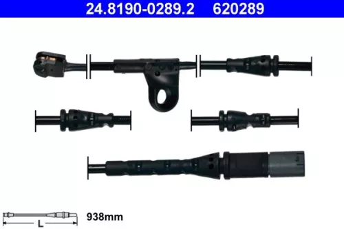 Warning Contact, brake pad wear
