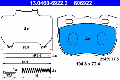 Brake Pad Set, disc brake