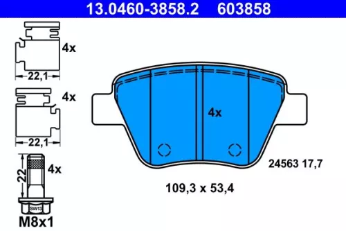 Brake Pad Set, disc brake