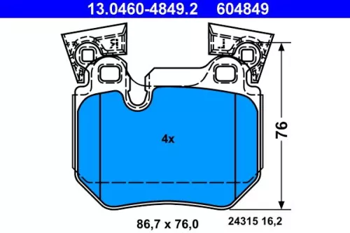 Brake Pad Set, disc brake