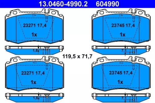 Brake Pad Set, disc brake
