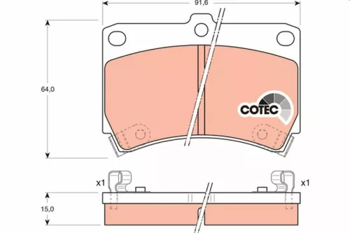 Brake Pad Set, disc brake