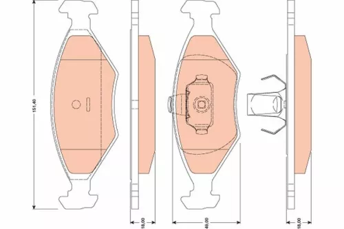 Brake Pad Set, disc brake