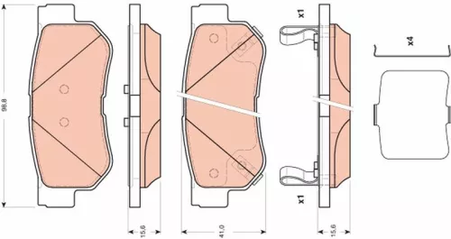 Brake Pad Set, disc brake