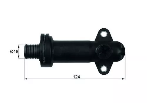 Thermostat, exhaust gas recirculation cooling