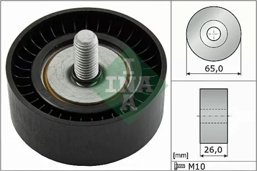 Deflection/Guide Pulley, V-ribbed belt