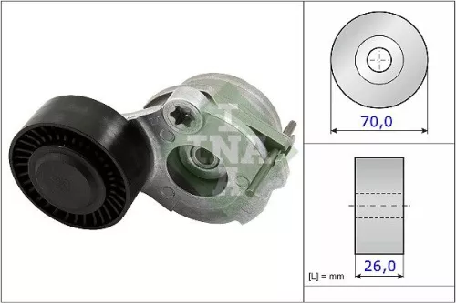 Belt Tensioner, V-ribbed belt