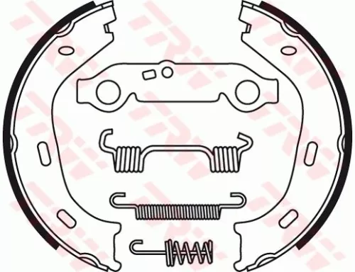 Brake Shoe Set, parking brake