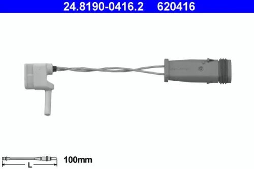 Warning Contact, brake pad wear