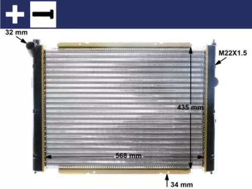 Radiator, engine cooling