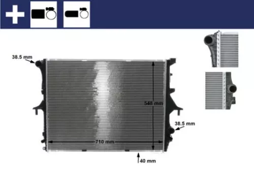 Radiator, engine cooling