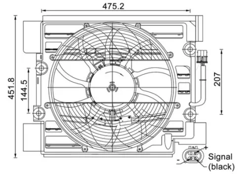 Fan, air conditioning condenser