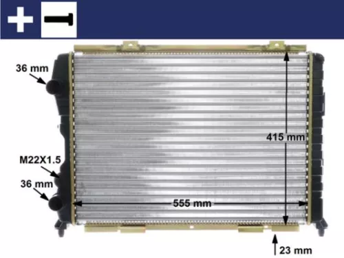 Radiator, engine cooling