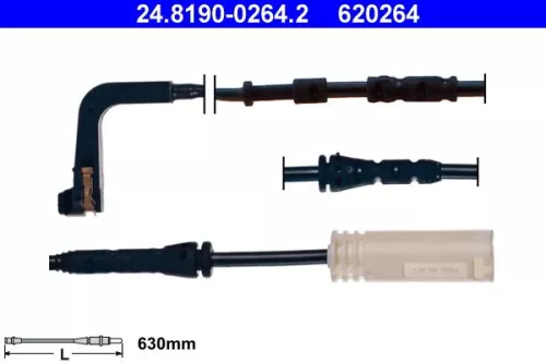 Warning Contact, brake pad wear