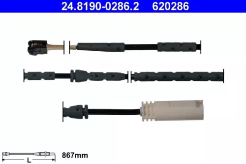 Warning Contact, brake pad wear