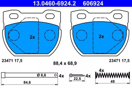 Brake Pad Set, disc brake