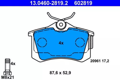 Brake Pad Set, disc brake