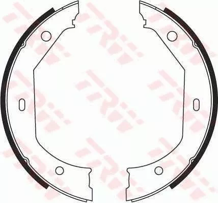 Brake Shoe Set, parking brake