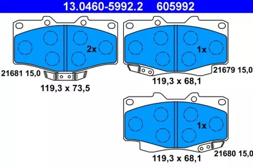 Brake Pad Set, disc brake