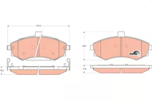 Brake Pad Set, disc brake