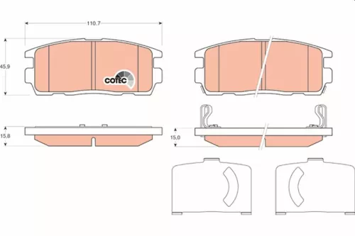 Brake Pad Set, disc brake