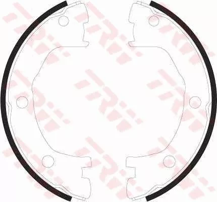 Brake Shoe Set, parking brake