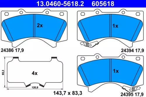 Brake Pad Set, disc brake
