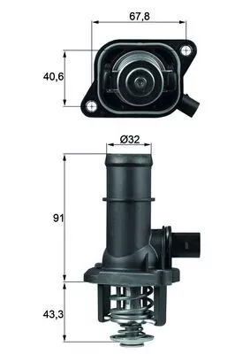 Thermostat, coolant