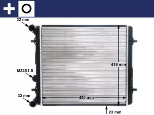 Radiator, engine cooling