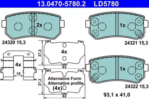 Brake Pad Set, disc brake
