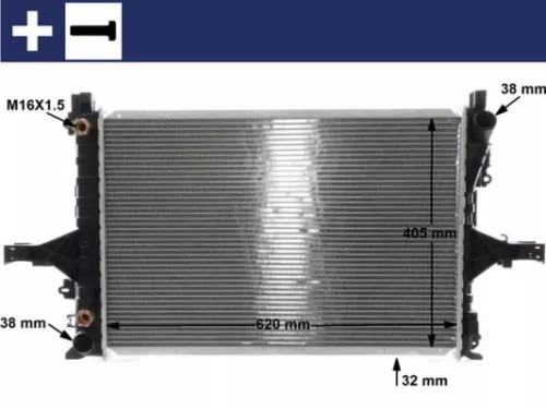 Radiator, engine cooling