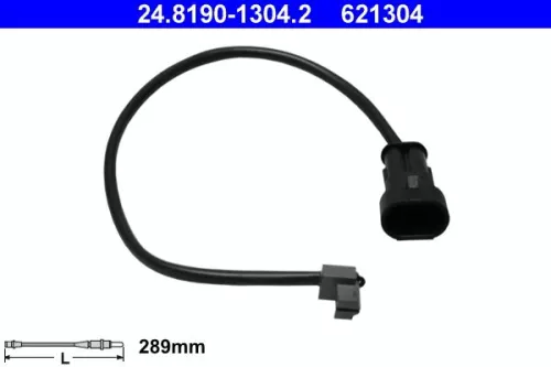 Warning Contact, brake pad wear