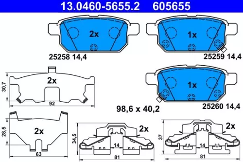 Brake Pad Set, disc brake