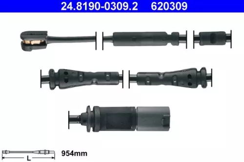Warning Contact, brake pad wear