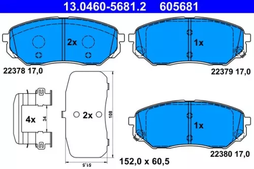 Brake Pad Set, disc brake