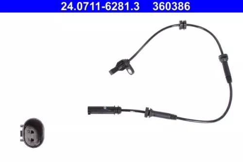 Sensor, wheel speed