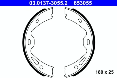 Brake Shoe Set, parking brake