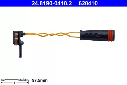 Warning Contact, brake pad wear
