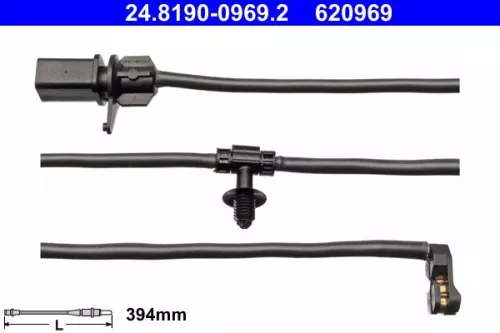Warning Contact, brake pad wear
