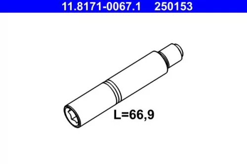 Guide Bolt, brake caliper