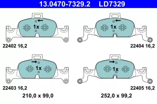 Brake Pad Set, disc brake