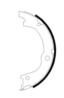 Brake Shoe Set, parking brake