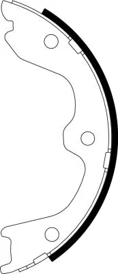 Brake Shoe Set, parking brake
