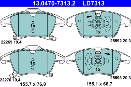 Brake Pad Set, disc brake