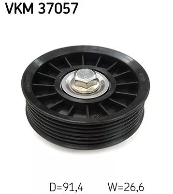 Deflection/Guide Pulley, V-ribbed belt