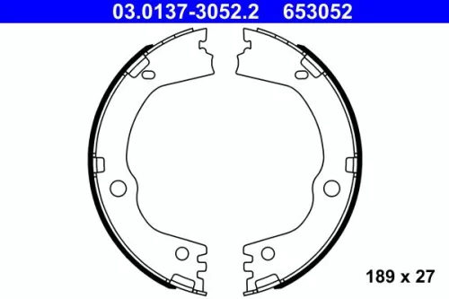 Brake Shoe Set, parking brake