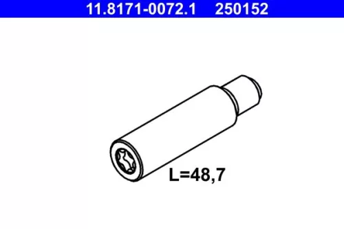 Guide Bolt, brake caliper