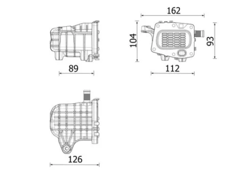 Cooler, exhaust gas recirculation