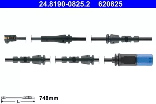 Warning Contact, brake pad wear